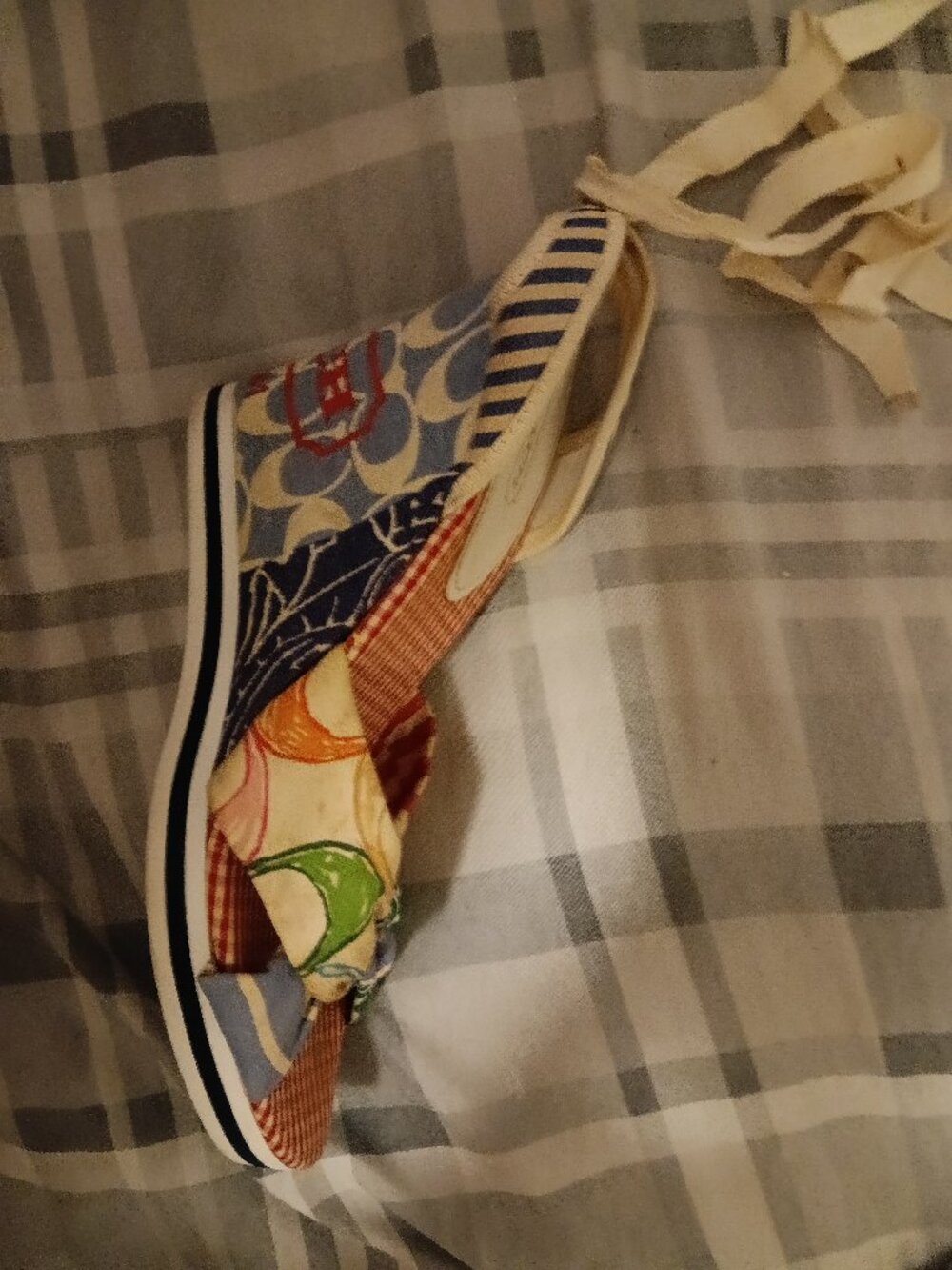 Coach Multicolor Wedge Sandals